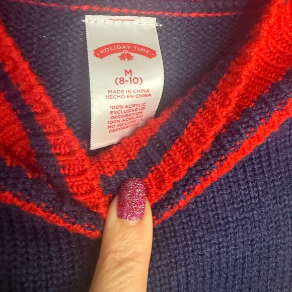 Ugly Christmas Sweater with Sequin Dog Design - Picture 5 of 5